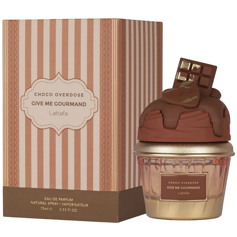 Lattafa give me gourmand choco overdose 2.53 eau de parfum spray Z991-LATTAFA349679