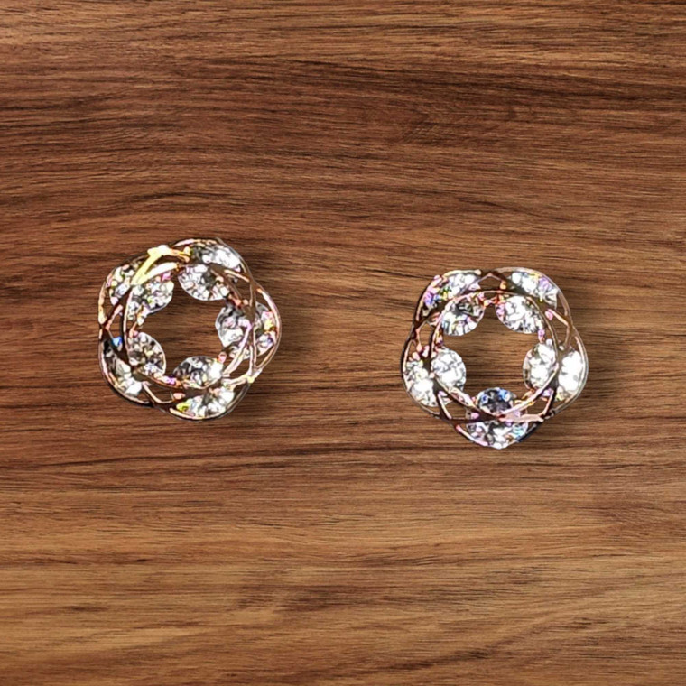 Color: ROSEGOLD - Five Star Stud Earrings A Good Luck Charm In Gold Silver And Rose Gold K290-51454922391825
