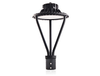 50w Dark Sky Compliant LED Post Light Fixture Halo Style with Acrylic Lens 6500 Lumens ETL DLC Full Cutoff ILPTL150-5K 1