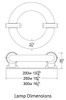 300W Induction Circular Light Round Replacement Lamp YML-WJY300H850W38 and UVL-300R 120v 3000K - 5000K (Lamp Only) ILRLB300