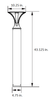 ILB4 LED Deco Style Bollard Square Post Light, Architectural Flat Top, 16 Watt, 4000K 5000K