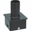 4" - 5" Square Post top Adapter Tenon with 2 3/8 " OD Tenon Mount for Exterior Light Fixtures Bronze IMPT1-2