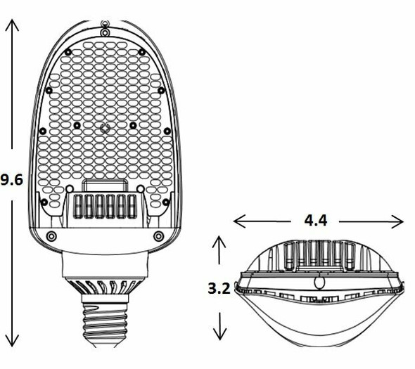 LED Directional 180 Degree Retrofit Street Light Lamp - ILFCS 2