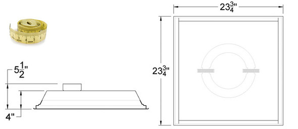 Induction 2x2 Highbay dimensions