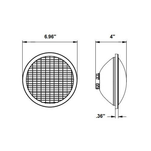 35w LED RGB Par 56 Lamp, 12V, RGB Synchronous Controller PAR64-RGB-P-12V 4
