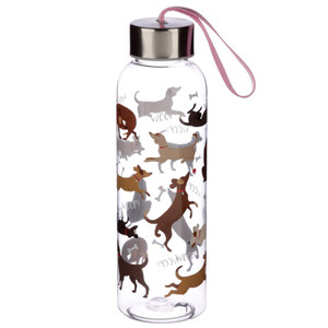 Catch Patch Dog 500ml Reusable Water Bottle Metallic Lid Catch Patch Dog 500ml Reusable Water Bottle Metallic Lid