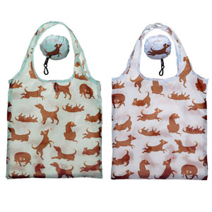 Catch Patch Dog Foldable Reusable Shopping Bag Catch Patch Dog Foldable Reusable Shopping Bag