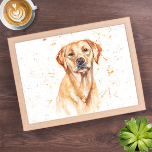 Mans Best Friend Golden Labrador Laptray Mans Best Friend Golden Labrador Laptray