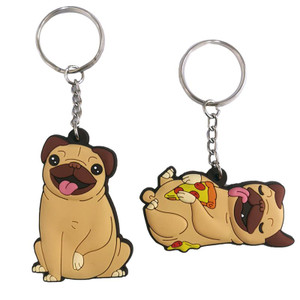 Mopps Pug Dog PVC Keyring Mopps Pug Dog PVC Keyring