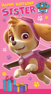 Paw Patrol - Happy Birthday Sister Greetings Card Paw Patrol - Happy Birthday Sister Greetings Card