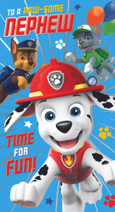 Paw Patrol - Happy Birthday Nephew Greetings Card Paw Patrol - Happy Birthday Nephew Greetings Card