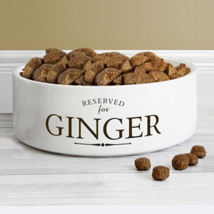 Personalised Ceramic Dog Bowl Reserved For 14cm Personalised Ceramic Dog Bowl Reserved For 14cm
