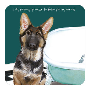 German Shepherd Dog Coaster - Promise