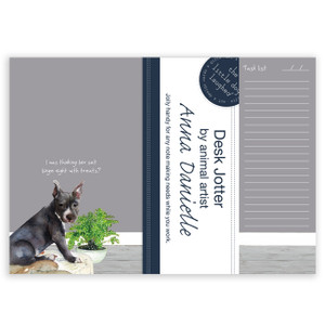 Desk Jotter Dog Design Notepad - Staffy Desk Jotter Dog Design Notepad - Staffy