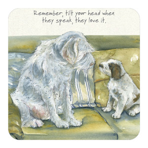 Spinoni Dog Coaster - Tilts Head Spinoni Dog Coaster - Tilts Head