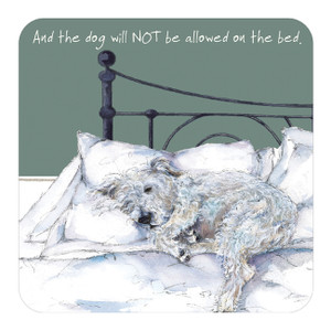Terrier Dog Coaster - Not Allowed On Bed Terrier Dog Coaster - Not Allowed On Bed