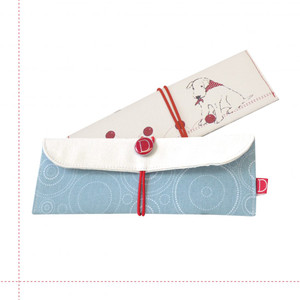 Dog Themed Print Pencil Case - Douglas Dog Blue Design Dog Themed Print Pencil Case - Douglas Dog Blue Design