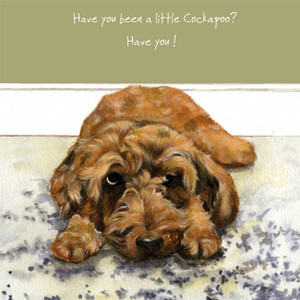 Cockapoo Greetings Card - Little Dog Cockapoo Greetings Card - Little Dog