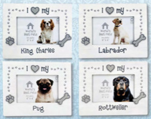 I Love My Dog Photo Frame - Various Dog Breeds I Love My Dog Photo Frame - Various Dog Breeds