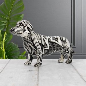 Graffiti Dog Art Monochrome Ornament - Dachshund Graffiti Dog Art Monochrome Ornament - Dachshund