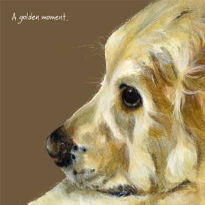 Golden Retriever Greetings Card - Golden Moment Golden Retriever Greetings Card - Golden Moment