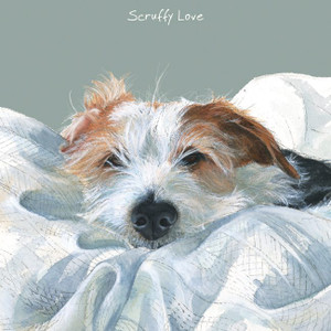 Jack Russell Greetings Card - Scruffy Love Jack Russell Greetings Card - Scruffy Love
