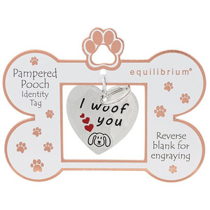 Equilibrium Large Dog Tag - Woof You Equilibrium Large Dog Tag - Woof You