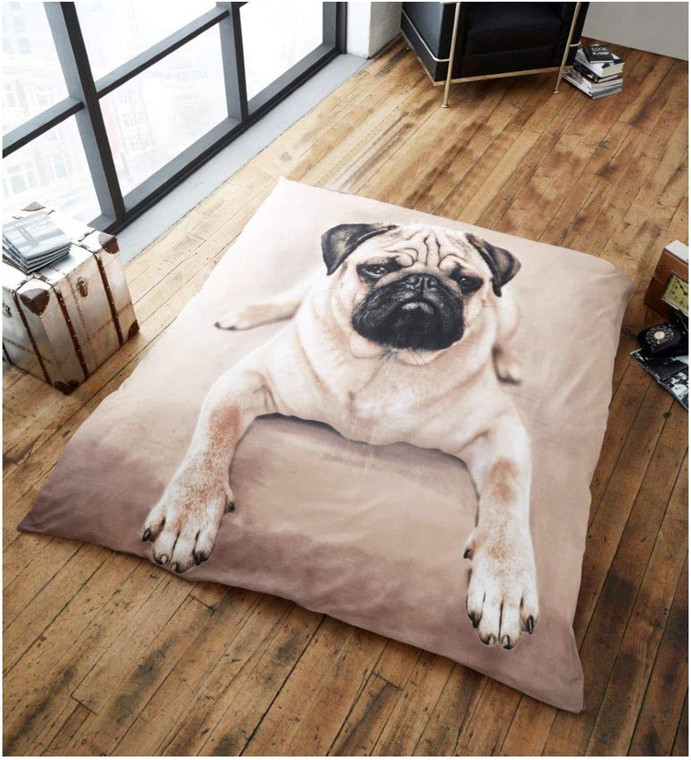 Pug Themed Throw Blanket