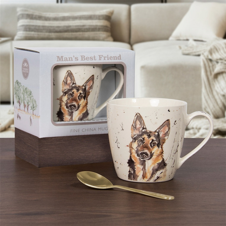 Mans Best Friend German Shepherd Mug