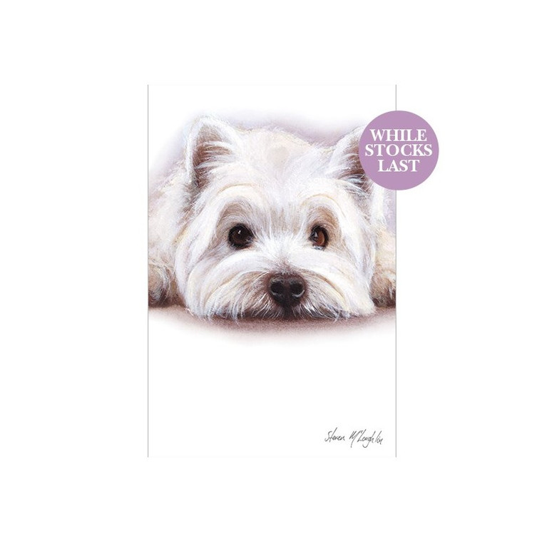 Dinkies Mini Dog Themed Card - Cute Westie