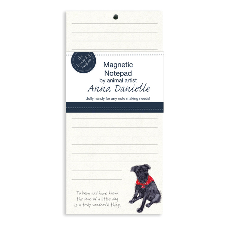 Patterdale Dog Magnetic Notepad - Terrier