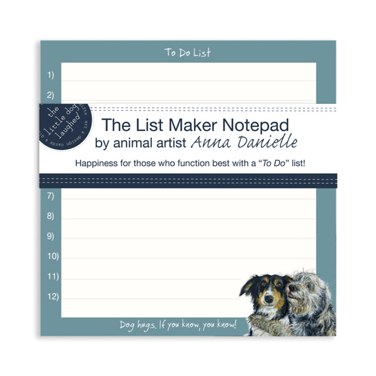 Dog Design List Maker Notepad - Collie