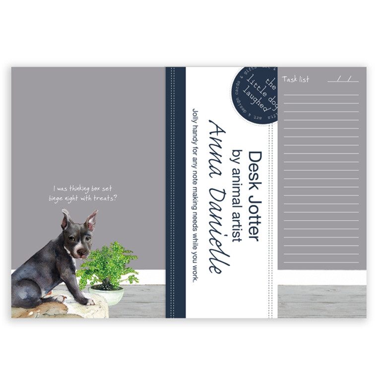 Desk Jotter Dog Design Notepad - Staffy
