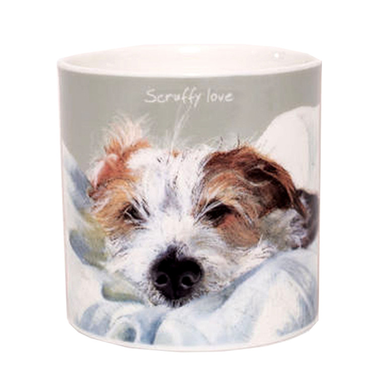 Dog Design Mug - Jack Russell Scruffy Love