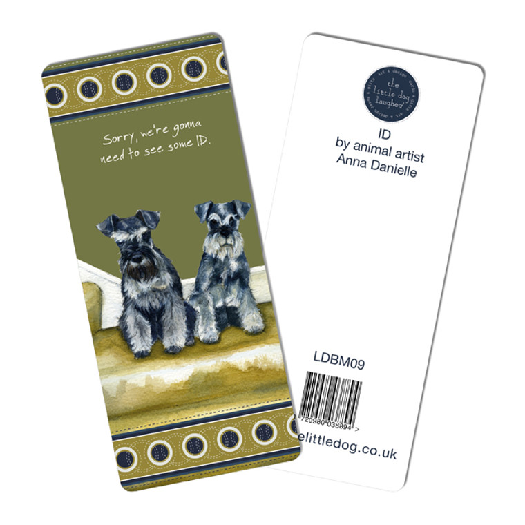 Dog Design Bookmark - Schnauzer