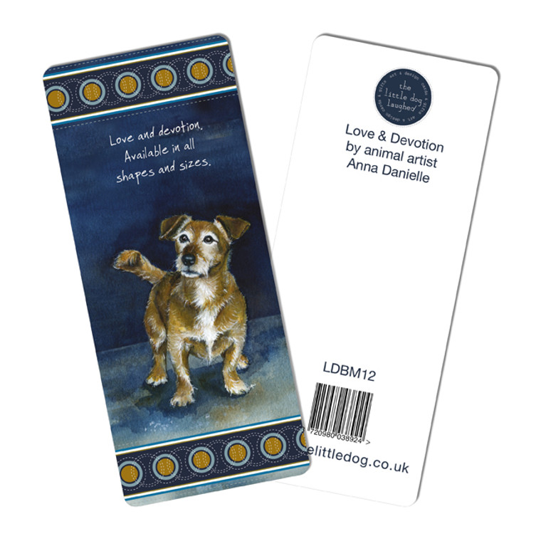 Dog Design Bookmark - Terrier Love Devotion
