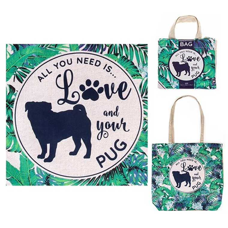 Dog Shopper ECO Bag - Pug