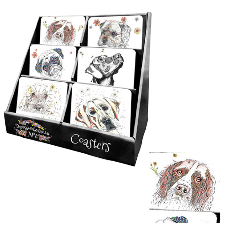 Doodleicious Dog Coaster - Spaniel