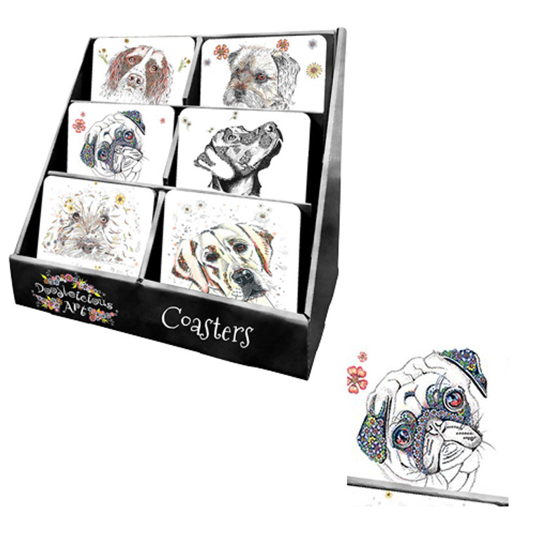 Doodleicious Dog Coaster - Pug