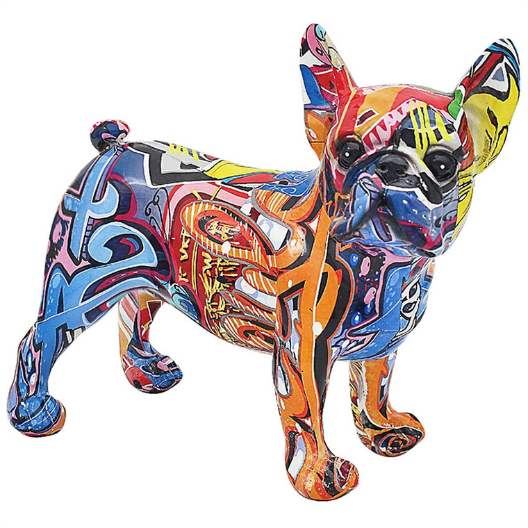 Graffiti Dog Art Ornament - French Bulldog