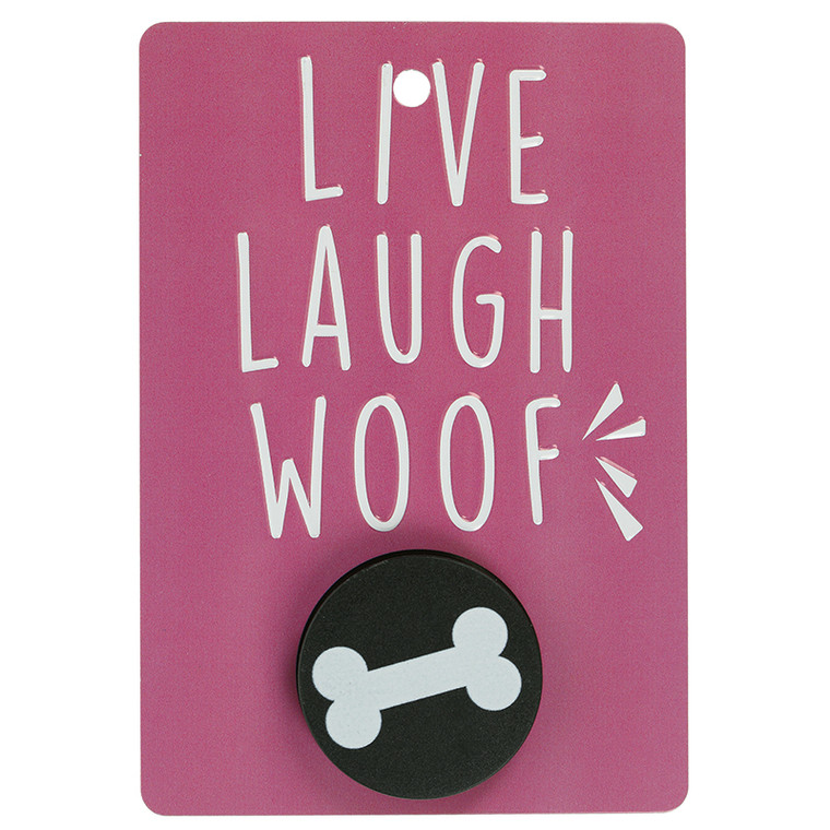 Pooch Pals Dog Lead Holder - Live Laugh Woof
