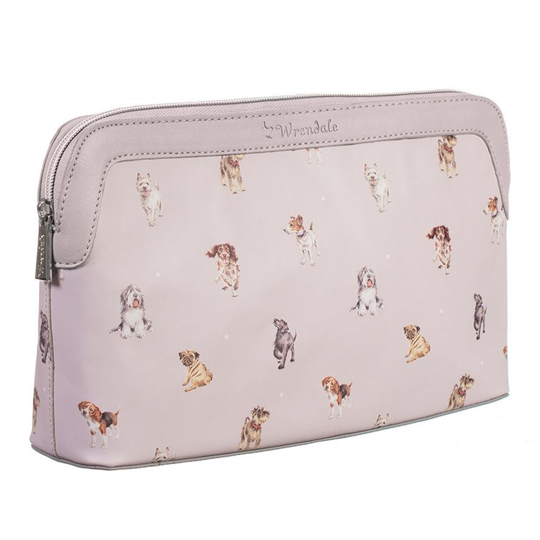 Large Cosmetic Bag Dog Design