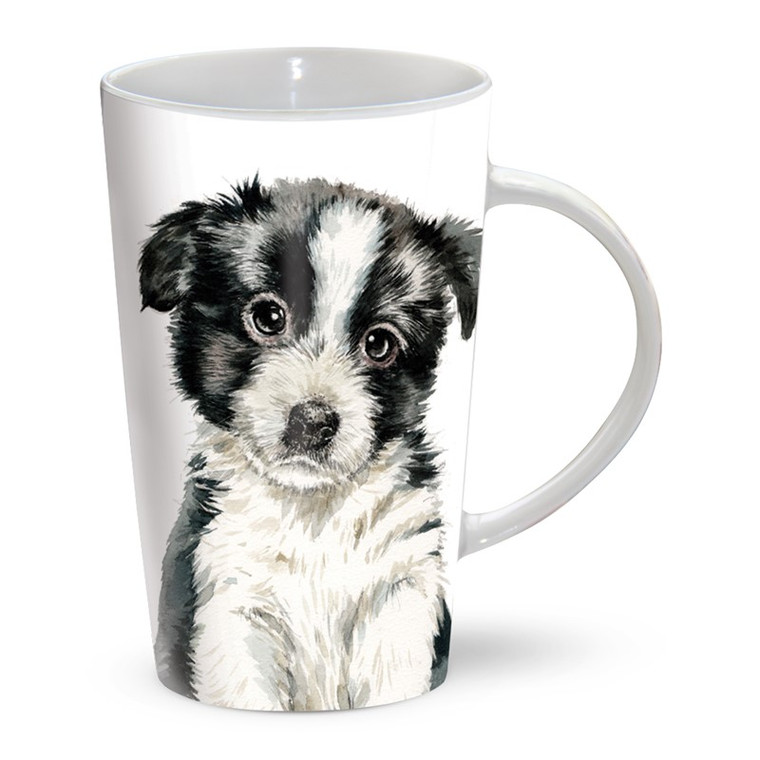 Border Collie Dog Tall Latte Coffee Tea Mug