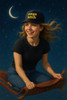 Slayer Metal Heat Pressed Black Flat Bill Hat - Adult Flexfit Stretch Cap