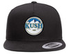 100% cotton twill hat; flat bill, snap back closure for a clean fit