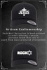 Rock Star of David Jewish Heat Pressed Curved Bill Black Twill Adjustable Dad Cap