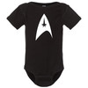 Star Voyage Trek Emblem Baby Onesie & Infant Black Bodysuit