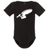 Star Voyage Trek Enterprise Ship Baby Onesie & Infant Black Bodysuit