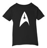 Star Voyage Trek Emblem Baby Infant & Toddler Black T-shirt