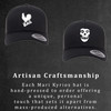 Wait and Bleed Red Heat Pressed Slipknot Black Flat Bill Hat - Adult Flexfit Stretch Cap
